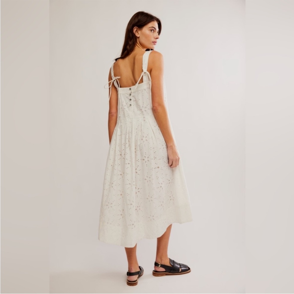 Free People Primavera Eyelet Midi Dress - Picture 2 of 9